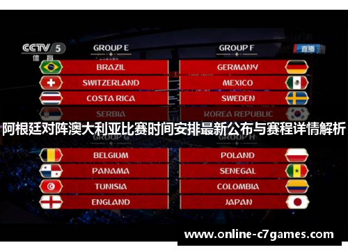 阿根廷对阵澳大利亚比赛时间安排最新公布与赛程详情解析